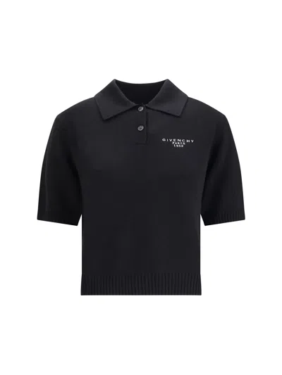 Givenchy Women Short Sleeve Polo In Black