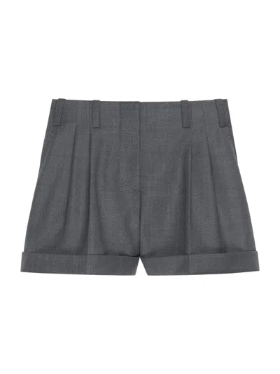 Givenchy Women's Shorts In Wool In Gray
