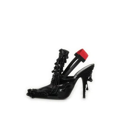 Givenchy Women's Show Sling Pump In Black/red