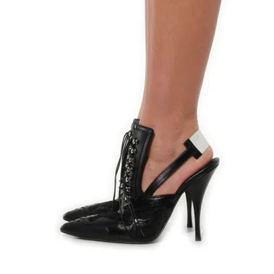 Givenchy Women's Show Sling Pump In Black/white