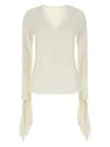 Givenchy Blouse With Bows In Poplin And 4g Embroidery