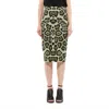 Givenchy Leopard Print Pencil Skirt In Multicolor