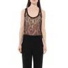 Givenchy Sleveless Sheer Top In Black