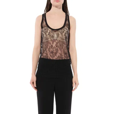 Givenchy Women's Sleveless Sheer Top In Black