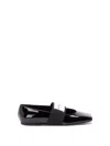 Givenchy Varnished Ballerina With Logo Band In Black