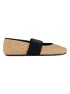 Givenchy Women's Sliced Square Raffia-effect Ballerinas In Multi