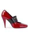 Givenchy Logo Square Toe Mary Jane Pump In Red
