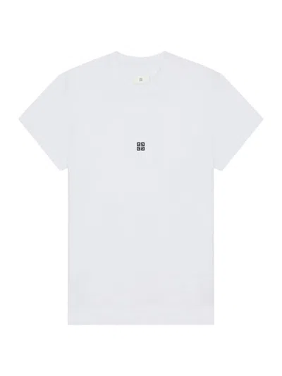 Givenchy Women's Slim Fit T-shirt In Cotton In White