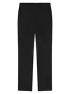 Givenchy Slim Fit Tailored Pants In Crepe Cady In Black