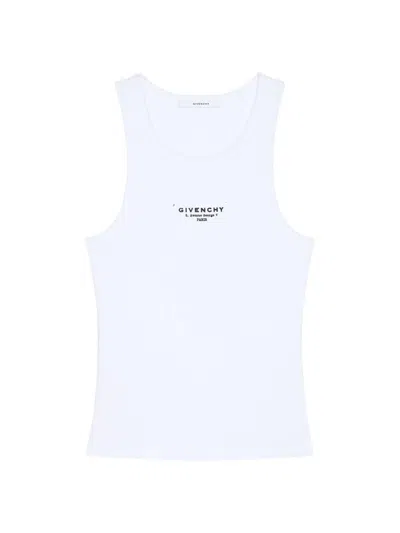 GIVENCHY WOMEN'S SLIM FIT TANK TOP IN COTTON WITH STAMP PRINT