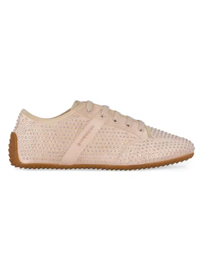 Givenchy Women's Slim Sneakers In Satin With Strass In White