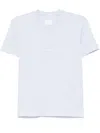 Givenchy Mc Slim Baby Blue T-shirt Embroidered Logo In Multicolor