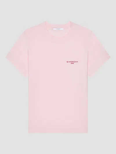 Givenchy Women's Slim T-shirt In Cotton With Embroidery In Pink