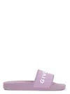 Givenchy Logo Rubber Slides In Pink