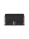 GIVENCHY WOMEN'S SMALL 4G CROSSBODY BAG IN SATIN WITH 4G STUDS, STRASS AND CHAIN