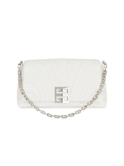 Givenchy Women's Small 4g Soft Bag In Quilted Leather In Ivory