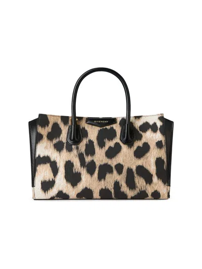 Givenchy Women's Small Antigona Catchall Top Handle Bag In Black Beige