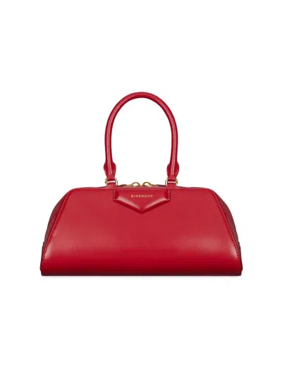 Givenchy Women's Small Antigona Cube East-west Top Handle Bag In Red