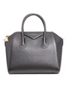 Givenchy Antigona Medium Top Handle Bag In Grained Leather In Black