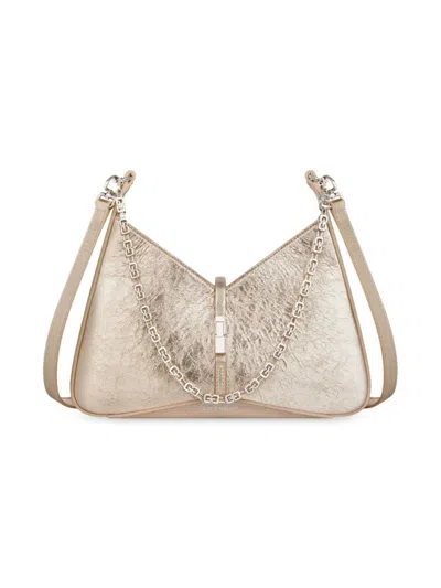 GIVENCHY WOMEN'S SMALL CUT OUT SHOULDER BAG IN LAMINATED LEATHER WITH CHAIN