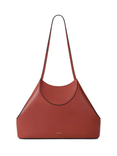 Givenchy Women's Small Facet Tote Bag In Grained Leather In Brown