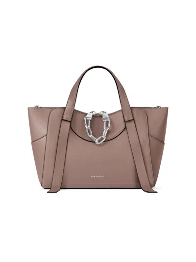 Givenchy Women's Small Snatch Top Handle Bag In Grained Leather In Brown