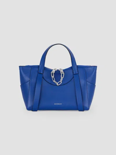 Givenchy Women's Small Snatch Top Handle Bag In Grained Leather In Cobalt Blue