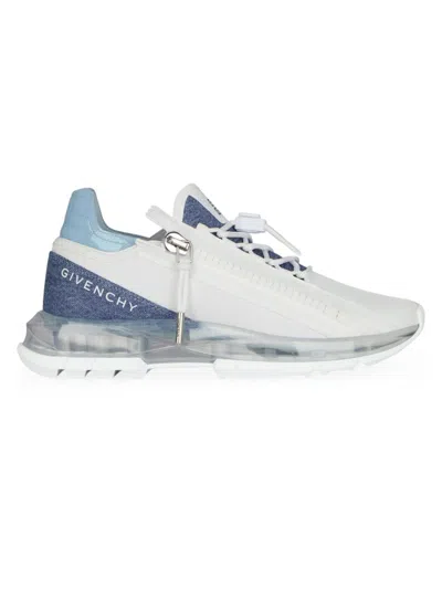 Givenchy Women's Spectre Runner Sneakers In Synthetic Leather And Denim In White