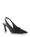 Givenchy Spiky Slingbacks In Leather In Black