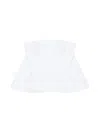 Givenchy Strapless Embroidered Ruffled Top In White