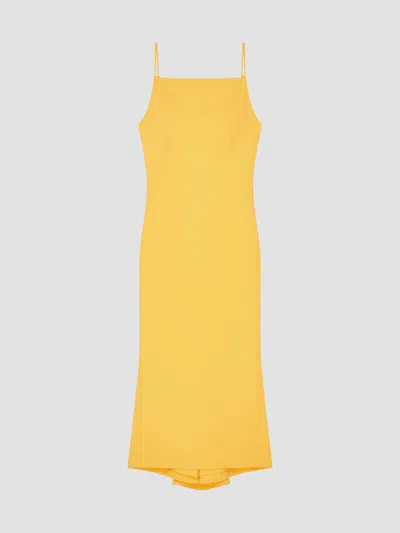 Givenchy Women's Straps Dress With Draped Back In Yellow