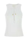 Givenchy Women White Stretch Cotton Tank Top