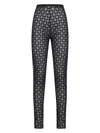 Givenchy Fitted Leggings With Distinctive Pattern And High Waistband In Black