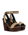 Givenchy Studded Platform Sandal In Brown