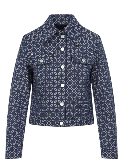 GIVENCHY WOMEN'S STYLISH MONOGRAM DENIM JACKET