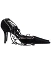 Givenchy Women's Suede Lace-up Pointed Pump (authentic Pre-loved) In Black