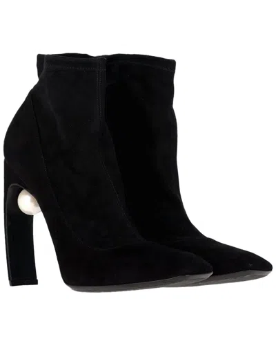 Givenchy Women's Suede Nicholas Kirkwood Maeva Pearl Bootie (authentic Pre-  Loved) In Multi