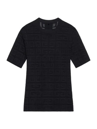 Givenchy Women's Jumper In 4g Jacquard In Black