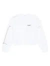 Givenchy Sweatshirt In Fleece With Trompe L'œil Pattern In White