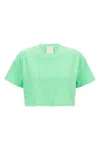 Givenchy Cropped Beach Capsule T-shirt In Green