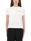 Givenchy White Cotton Jersey Crewneck T-shirt In Multi