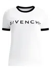 Givenchy White Crewneck T-shirt With Logo Lettering On The Front And 4g Logo On The Rear In Cotton S In White