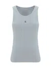 Givenchy Women's White Logo-plaque Cropped Ribbed Cotton-jersey Tank Top In White