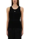 Givenchy Women Tank Top With Logo In Black