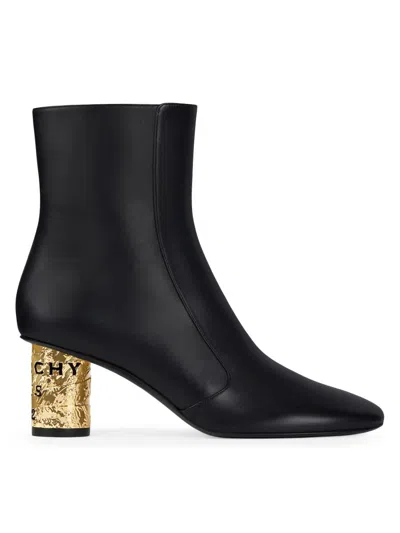 Givenchy Tape Ankle Boots In Leather In Black
