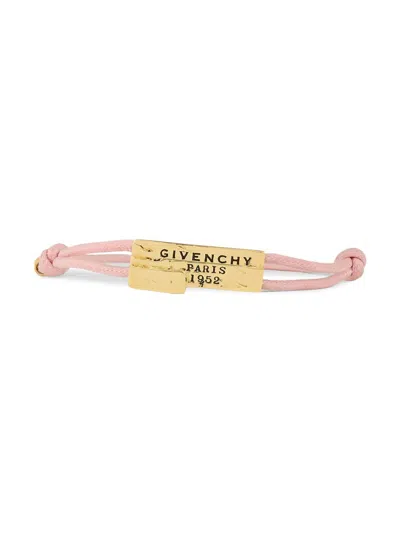Givenchy Women's Tape Cord Bracelet In Cotton And Metal In Pink