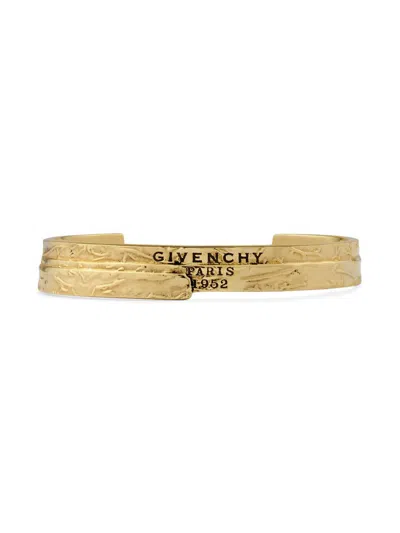 Givenchy Tape Cuff Bracelet In Metal And Enamel In Gold