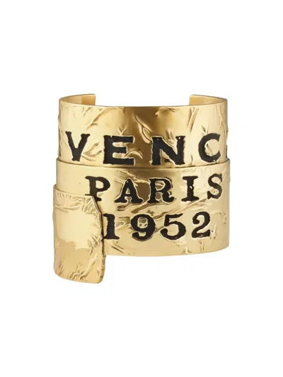 Givenchy Women's Tape Cuff In Metal And Enamel In Gold