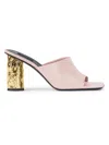 Givenchy Women's Tape Heeled Mules In Leather