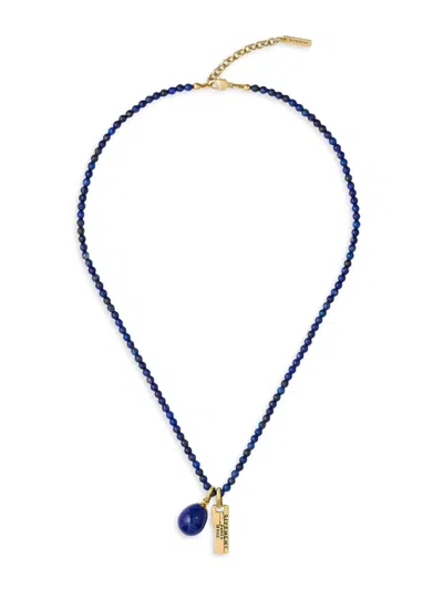 Givenchy Women's Tape Necklace In Lapis Lazuli Metal And Resin In Blue